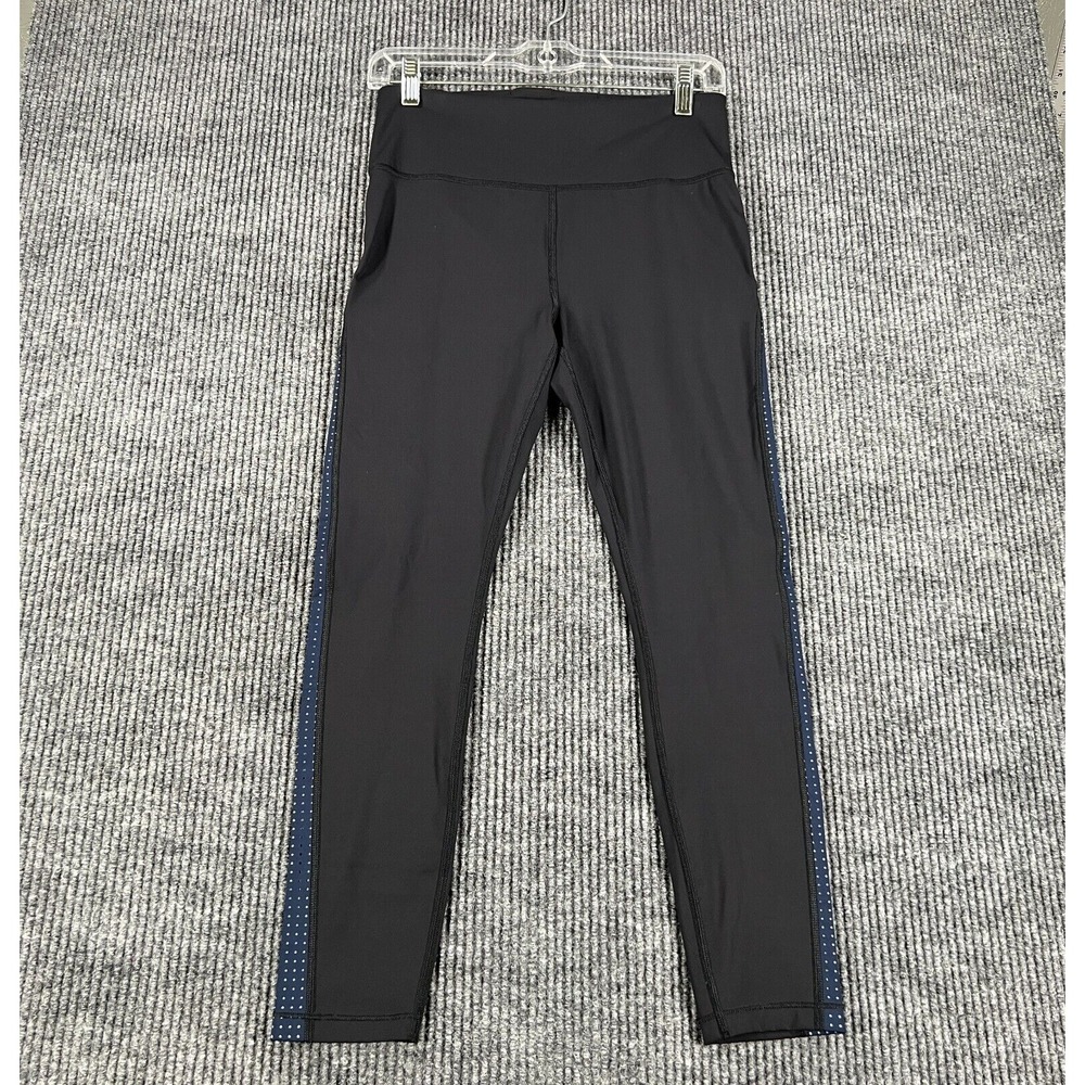 Athleta Leggings Womens Small Ultimate 7/8 Tight Black Blue Active Workout